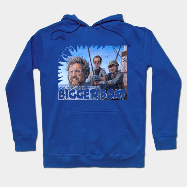 Jaws: We're Gonna Need A Bigger Shirt Hoodie by Dustin Resch